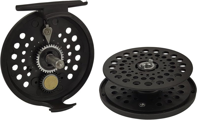 Aventik CM Graphite Fly Reel Click Drag System Classic IV Graphite Large Arbor Sizes 3/5, 5/7 Fly Fishing Reels (5/7 with Line) - Image 5